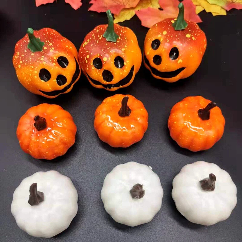 Conjunto de 5 Peças de Metal 3/4 Cm Halloween Abóbora Sinos Decoração Enfeites Pendurados BRILVIBERA
