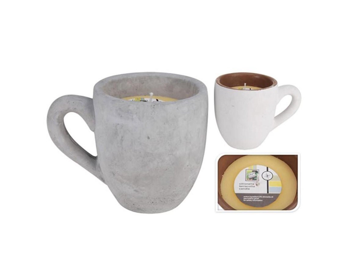 Vela taza con citronela
