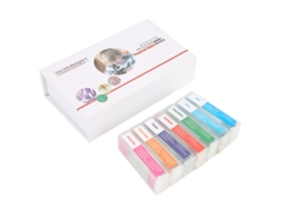 Conjunto de Lâminas Vidro Preparadas para Microscópio Biologia BRILVIBERA (35 Peças)