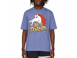 Rockinstone Bill And Ted Stallyns Heather Light Blue Adult T-shirt Size:xl