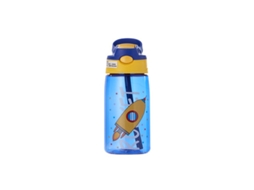 Garrafa de Água Infantil Descartável e Portátil de 480ml MDUG (blue Rocket)