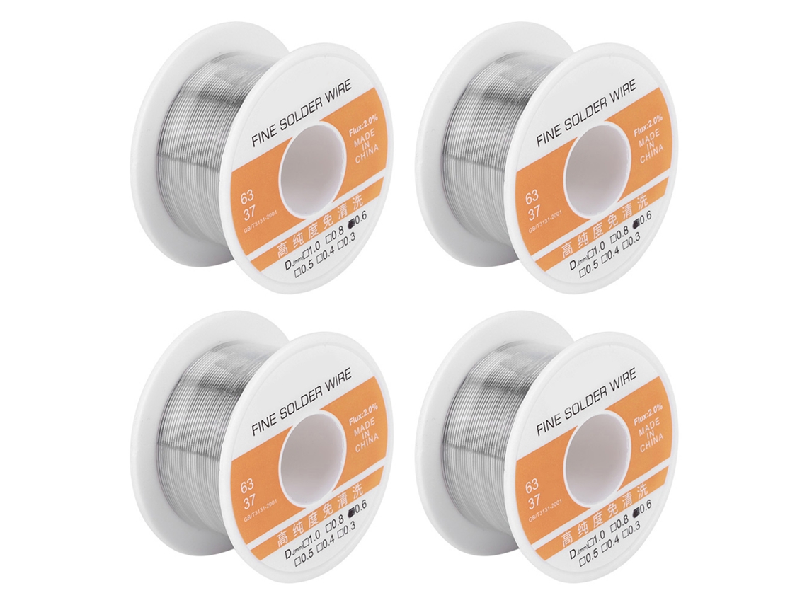 4 Peças De Cabeamento De Chumbo De Alta Pureza Sem Limpeza Acessórios De Soldagem 0,6mm
