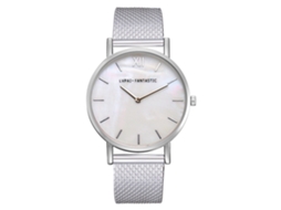 Relógio de Pulso Feminino Lvpai de Quartzo com Pulseira de Silicone Simples Prata