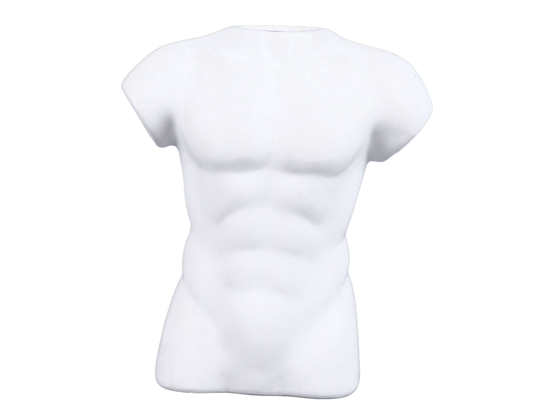 Vaso Cerâmica Decorativo Corpo Masculino Casa Escritório
