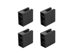 Conjunto De 40 Fixadores Quadrados Para Vidro 8 12 Mm Em Aço Inoxidável 304 Tekmaquinas