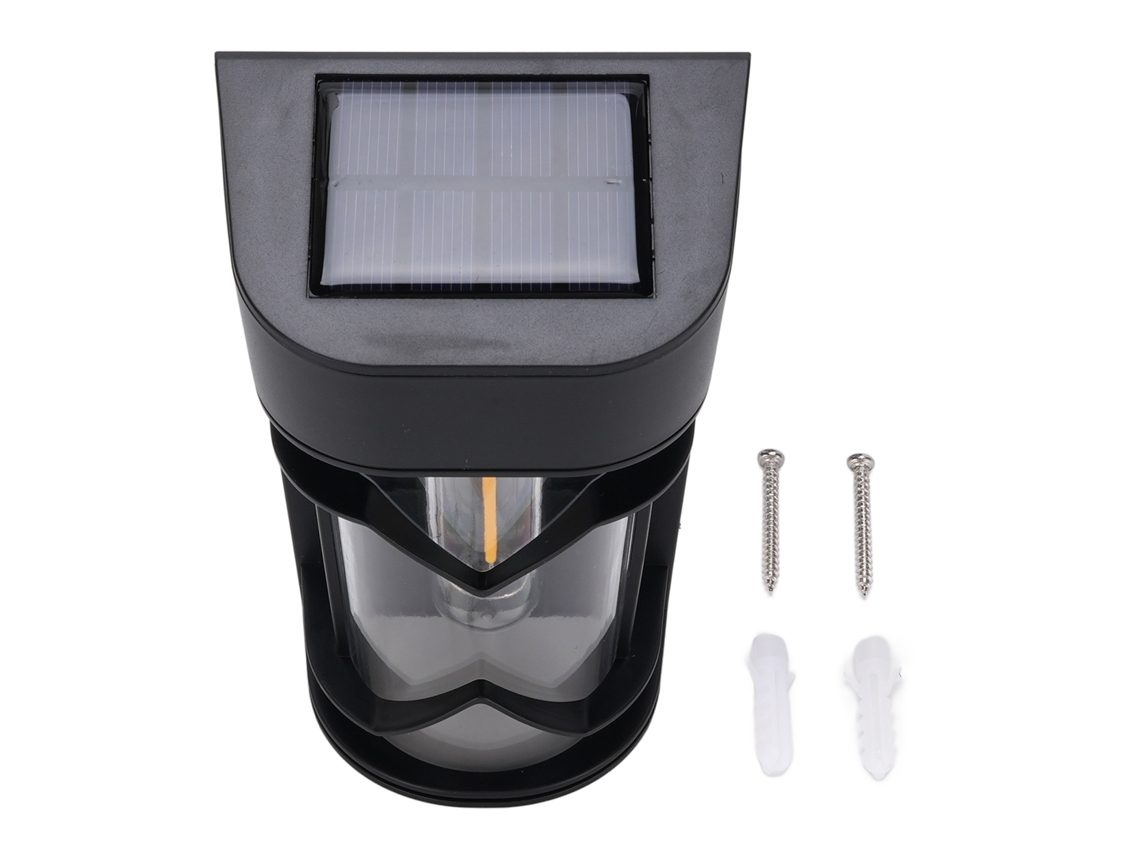 Luz solar de parede externa dusk to dawn Ip65 para pátio, jardim, varanda, luz quente | S/MARCA