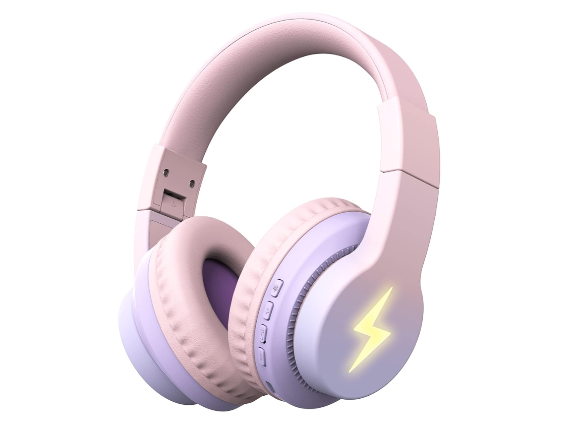 FONES DE OUVIDO BLUETOOTH ILUMINAÇÃO Led Dobráveis Sem Fio Cancelamento de Ruído MDUG