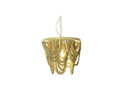 Luminária de Teto com Bolas de Metal Mdf 35x35x95cm ALEXANDRA HOUSE LIVING