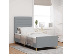 Vidaxl Estrutura Da Cama Cinzento-claro 100 X 200 Cm Tecido