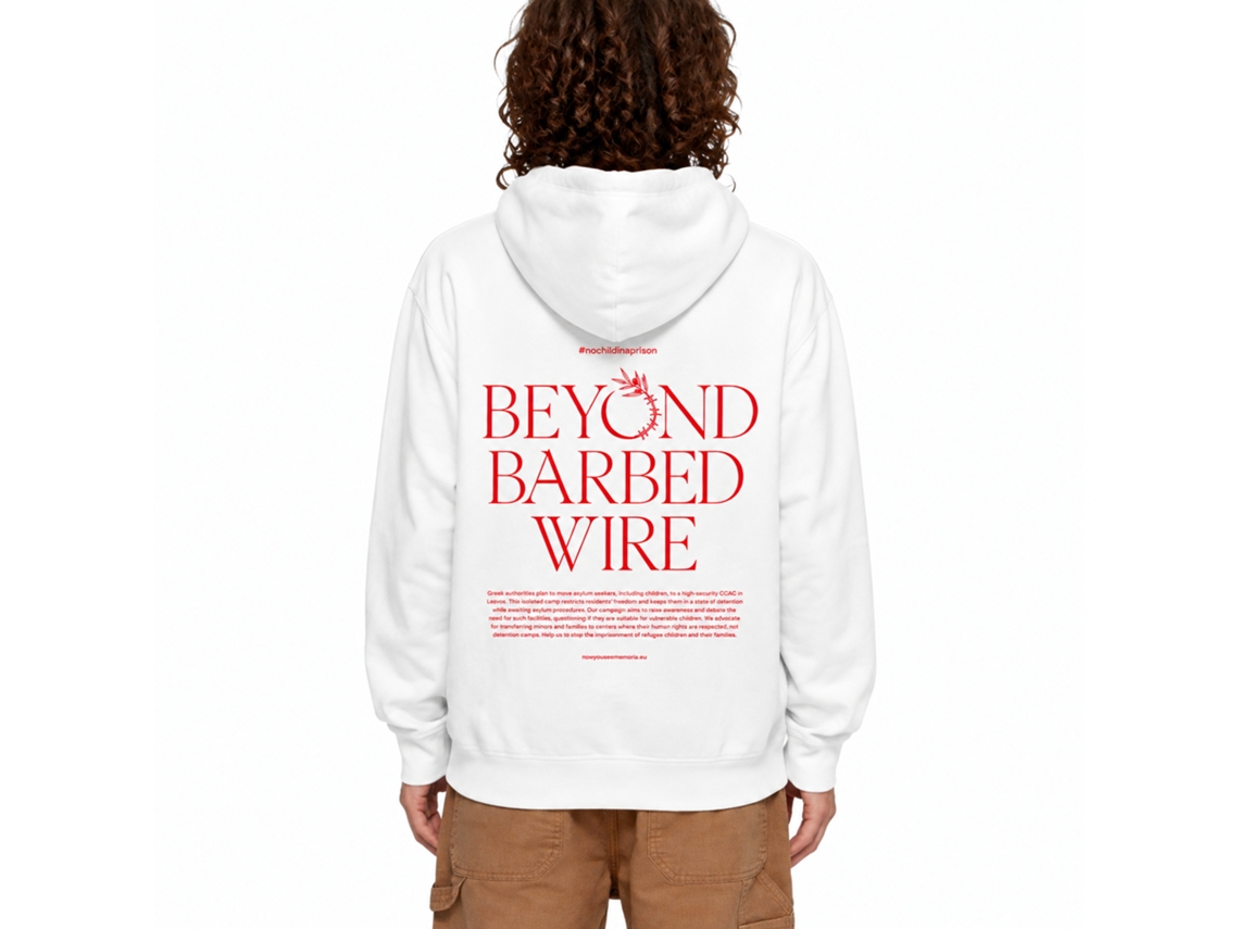 Rockinstone Beyond Barbed Wire Hoodie Unique Designer Style