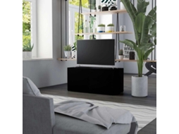 Vidaxl Móvel De Tv 80x34x36 Cm Derivados De Madeira Preto