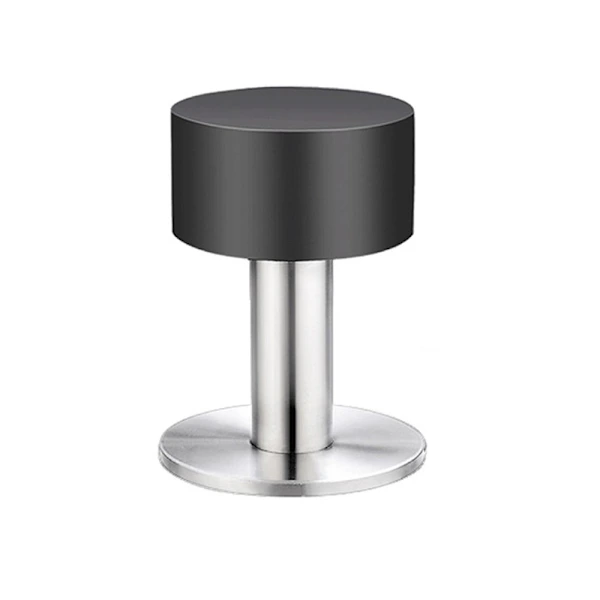 Batente De Porta Qd De Borracha Preta 60 Mm