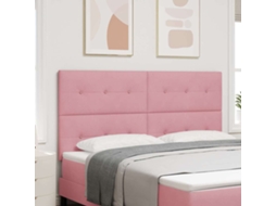 Vidaxl Cabeceira Rosa 180 Cm Veludo
