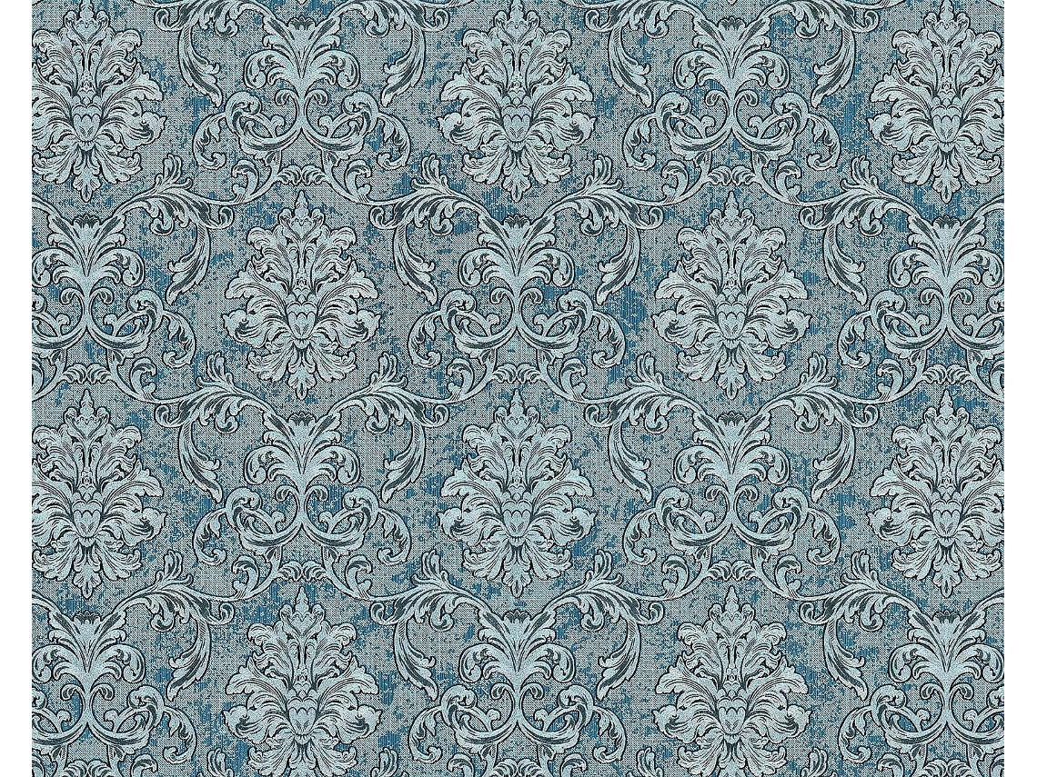 6001-95 Papel de Parede Tecido Não Tecido Barroco Turquesa EDEM