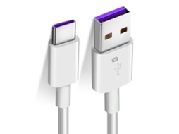 Aetheria cabo de Dados Type C 5a Branco 1m Carregamento Rápido Super Fast para Huawei Xiaomi Android