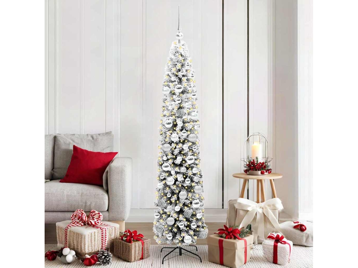 Vidaxl Árvore De Natal Artificial Verde 180 Cm Pvc E Aço E Plástico