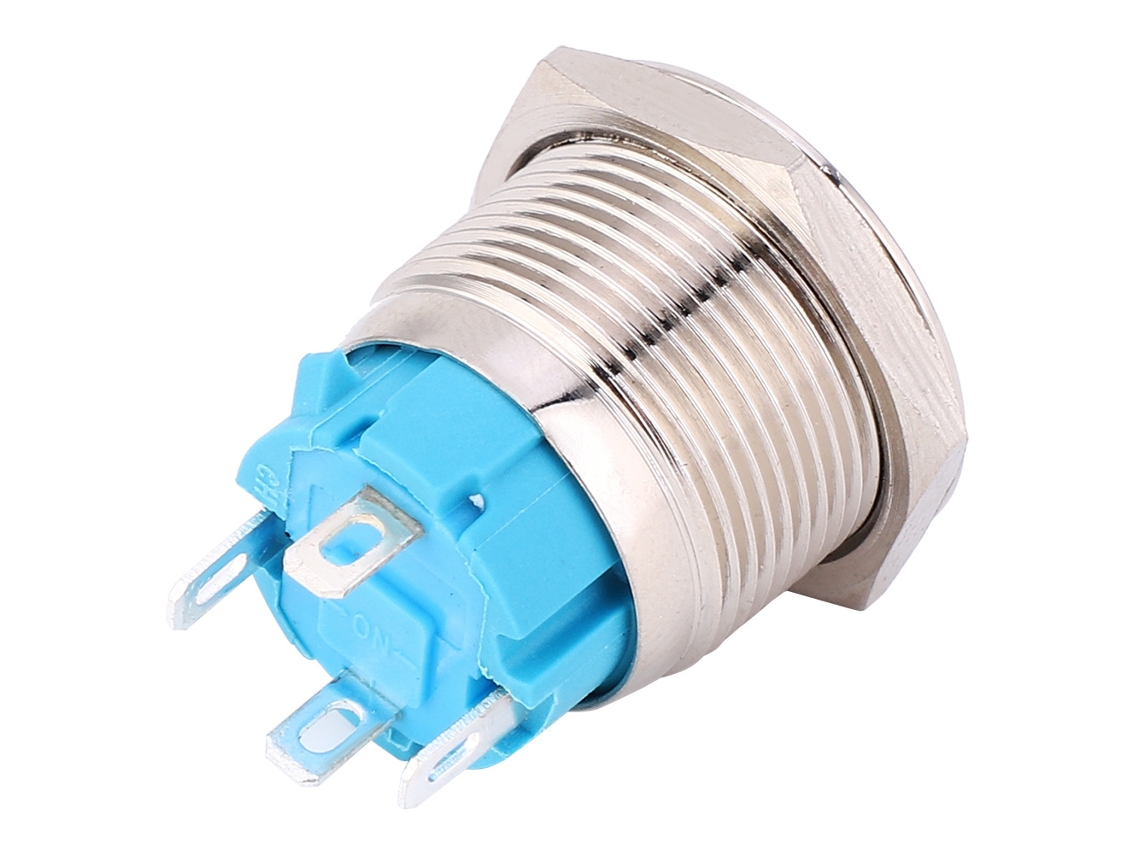 Interruptor Push Button Auto reset com Luz 12 24vdc