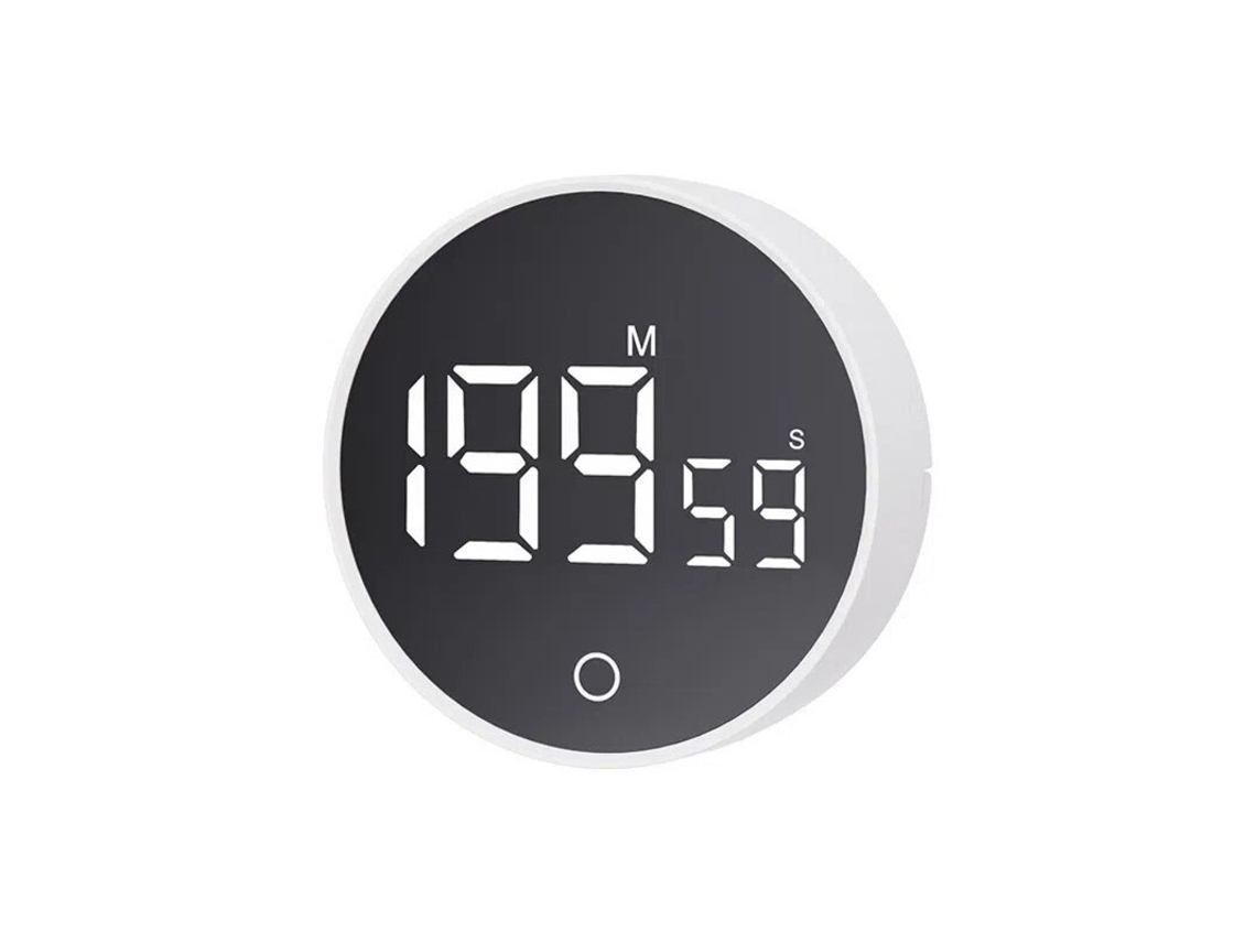 Relógio Digital De Grande Display Led Com Cronógrafo Regressivo, Suporte Regulável, Branco