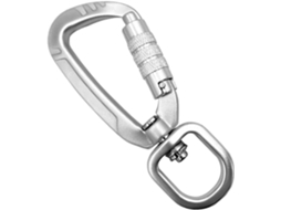 Mosquetão giratório com fivela rotativa, escalada 4kn, resistente