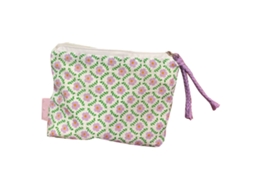 Bolsa De Armazenamento De Cosméticos Pequena Com Estampa Floral Para Toaletes