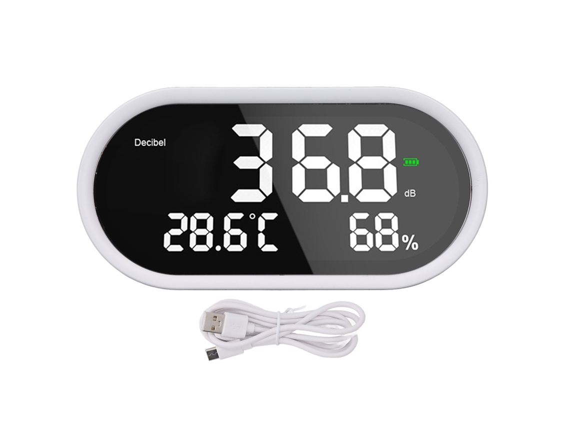 Meter Decibel Digital Nivel Sonido Lcd Precisión Usb Hospital Escuela Templo