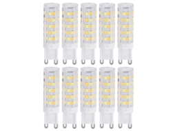 2026 10 Pçs Bombilla Led G9 220v Regulável Cerâmica Substituição de Lâmpada de Halogênio para Candelabro