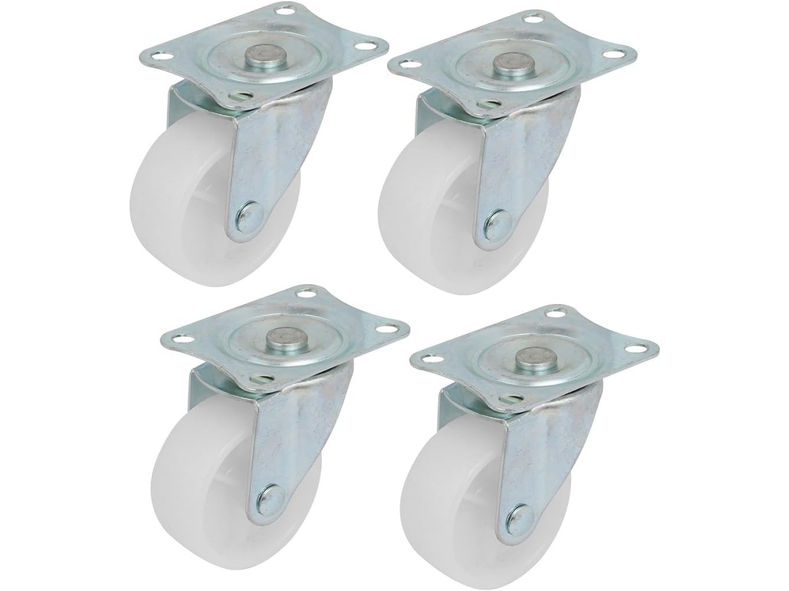 Conjunto De 4 Rodízios Giratórios Aexit 360° Com Pla
