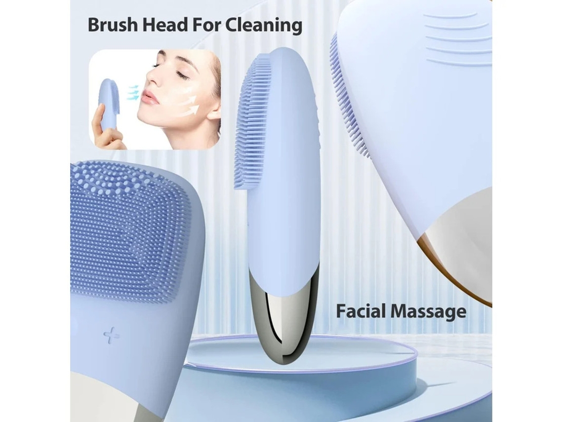 Esfregão Facial De Silicone Escova De Limpeza Facial Sônica À Prova Dágua Ipx7 Escova Facial De Massagem Sônica Recarregável Por Usb Para Bestvite