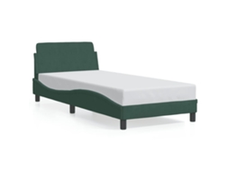 Bed Frame, Bed Frames Vidaxl Verde Veludo (90 X 200 Cm)