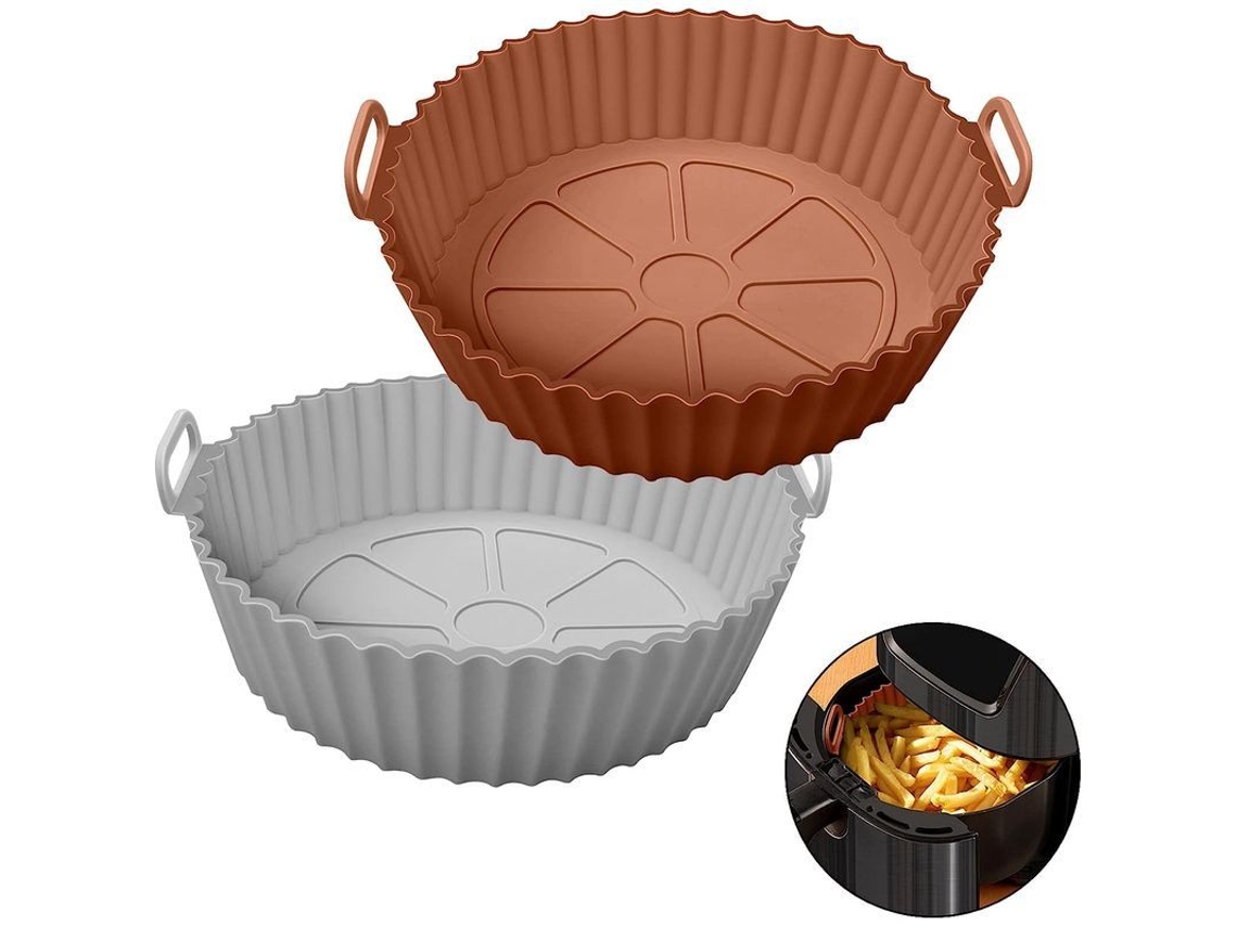 Cuba de Silicone Nova Line para Air Fryer, 2pcs, antiaderente, para 3qt e 5qt | S/MARCA