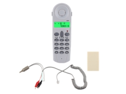 Testador De Linha Telefônica Com Fio C019 Lineman Teste De Ponta Conector De Controle Ferramenta De Cabo Cinza Branco Brilvibera
