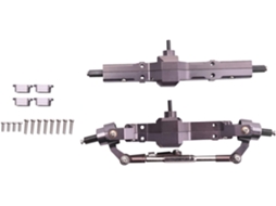 Roda e Eixo Traseiro de Metal Brücken para Upgrade de Carros e Caminhões Rc C14 C24 C34 C44 B14 B24 na Escala 1/16 SFUSHOS