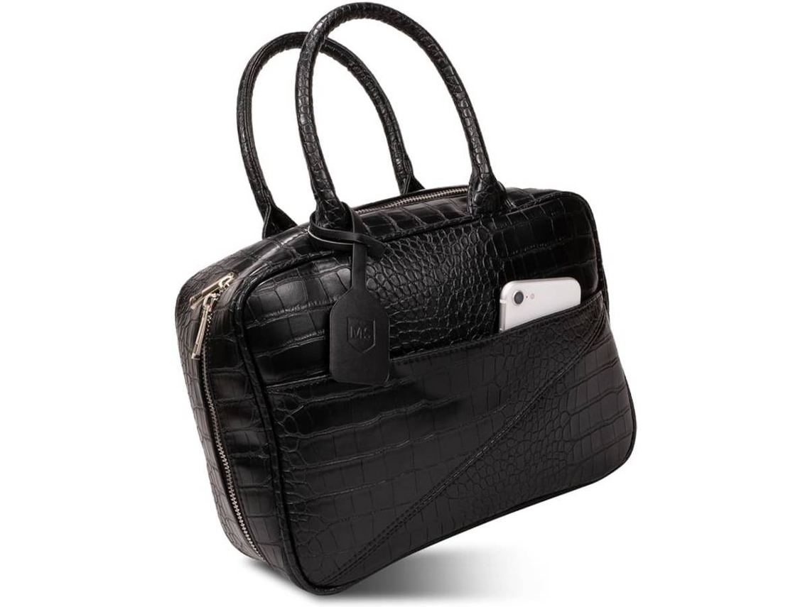 Lancheira MASTER SWISS Classic Croco Preto