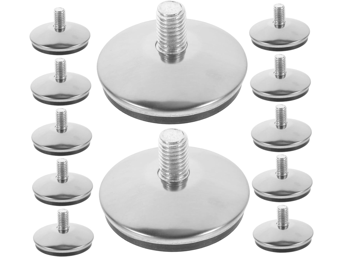 Nuobesty Conjunto De 12 Pés Móveis Com Parafuso Para Sofá E Mesa Em Pu, Redução De Ruído E Proteção Para O Piso