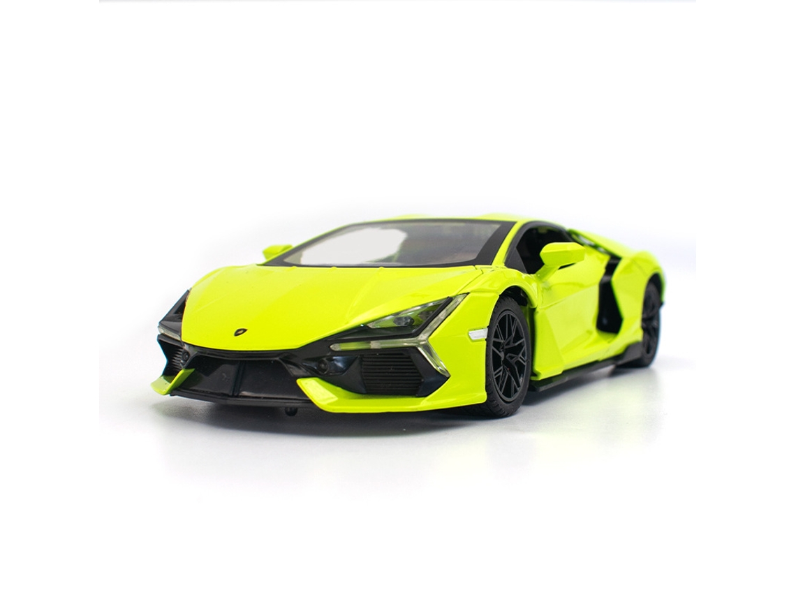 (verde) Miniatura De Carro Esportivo Lamborghini Em Escala 1:24, Com Portas Que Abrem E Função De Fricção.