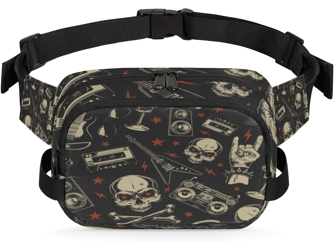 Pochete para Mulheres 22 8 X 6 3 X 15 5 Cm Design Diy Pa Estampa de Caveira Impermeável de Alta Qualidade S/MARCA