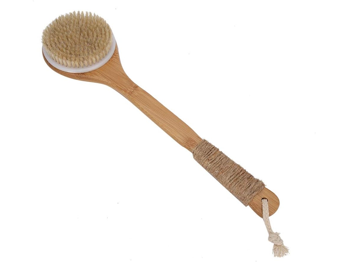 Escova De Banho Emukoep Para Costas, Cabo Longo, Esfoliante, Massageador E Escova Para Homens Mulheres