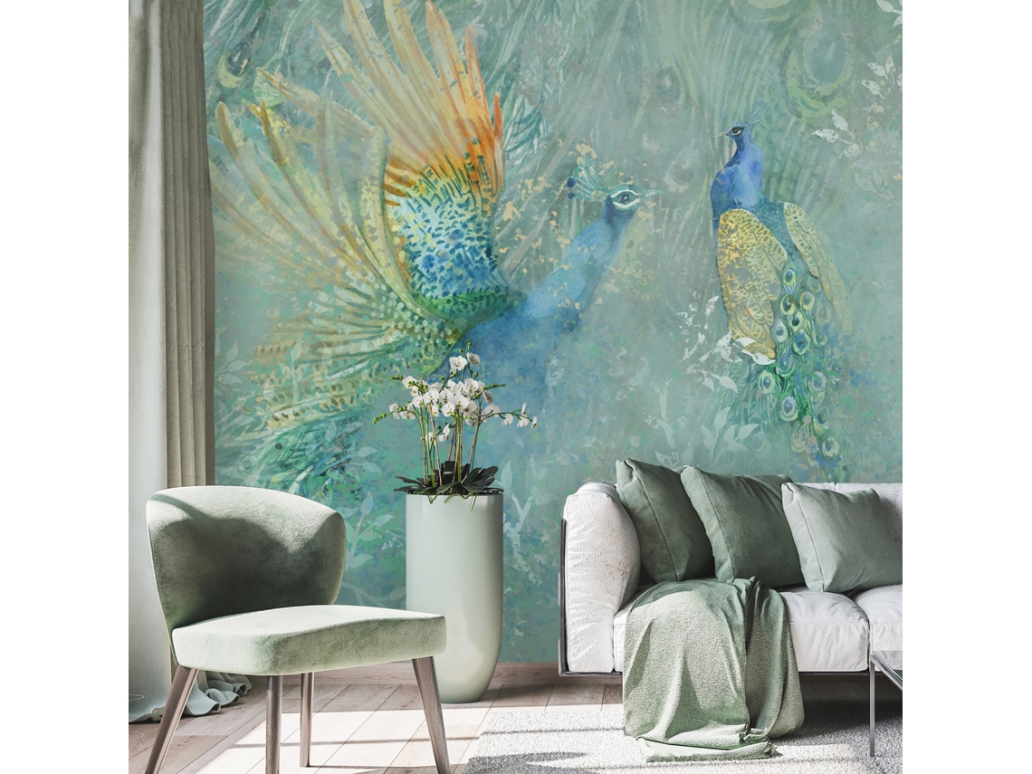 Papel de Parede ARTGEIST Peacocks Dancing - Third Variant (98x70)