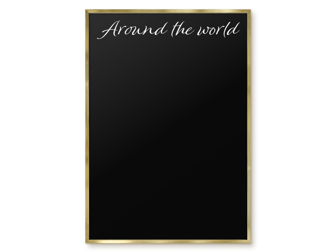 Magnetic Board Around The World For The Living Room Espelharte (70x100 Cm)