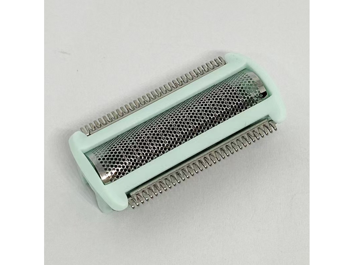 Cabeça de substituição verde compatível com Philips Bodygroom BG2000, BG2024, BG2040, TT2040 e YS534, com escova de limpeza.