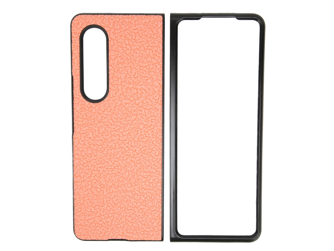 Mali capa de Couro Pu Resistente a Arranhões para Samsung Galaxy Z Fold 3 Rosa