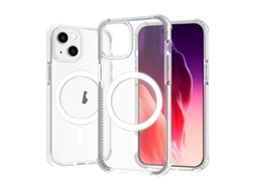 Capa De Acrílico Transparente À Prova De Choque Para Iphone 15 Plus - Magnética - Magsafe
