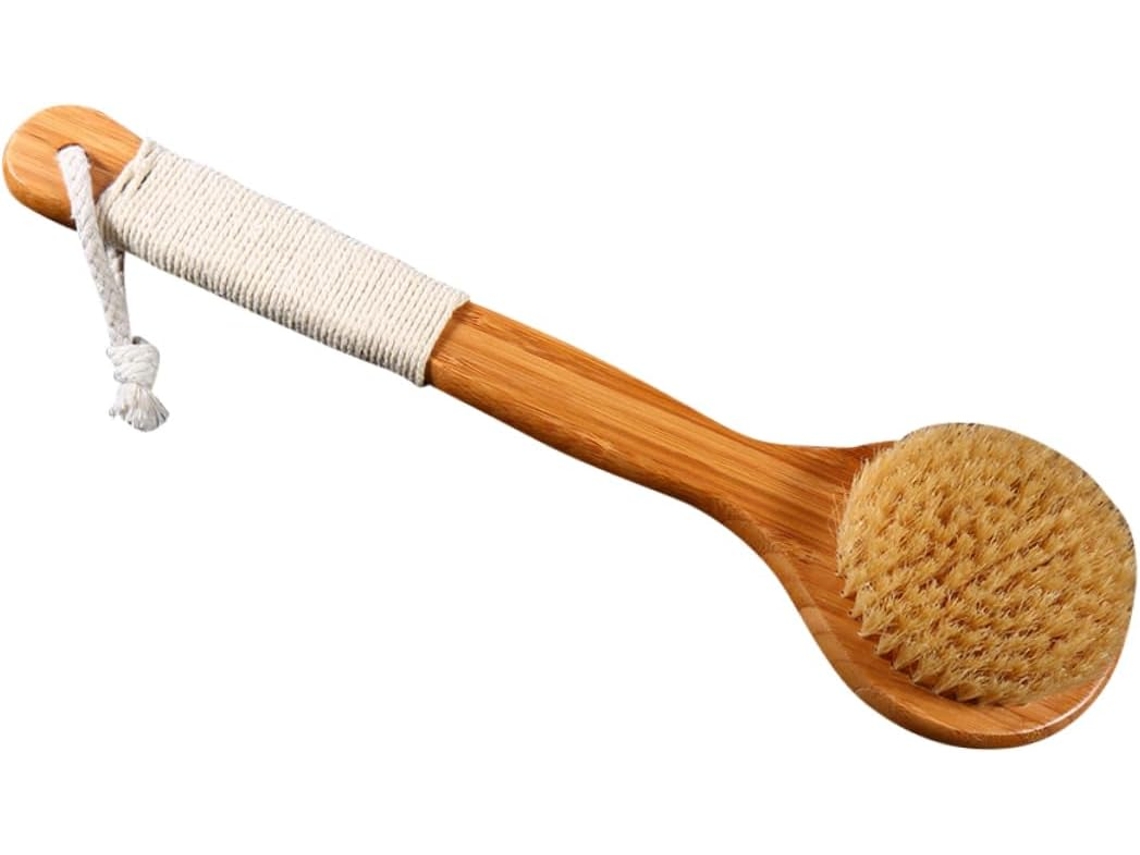 Escova De Banho Ukcoco Com Cabo Longo E Cerdas, Escova De Massagem Corporal Para Remover Impurezas