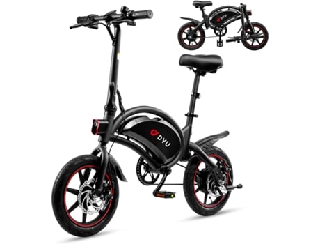 Bicicleta Elétrica Dobrável Dyu D3f De 14 Polegadas, 250 W, 36 V E 10 Ah, Bateria