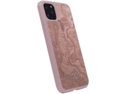 Capa iPhone 11 WOODACESSORIES Bumper Stone Vermelho