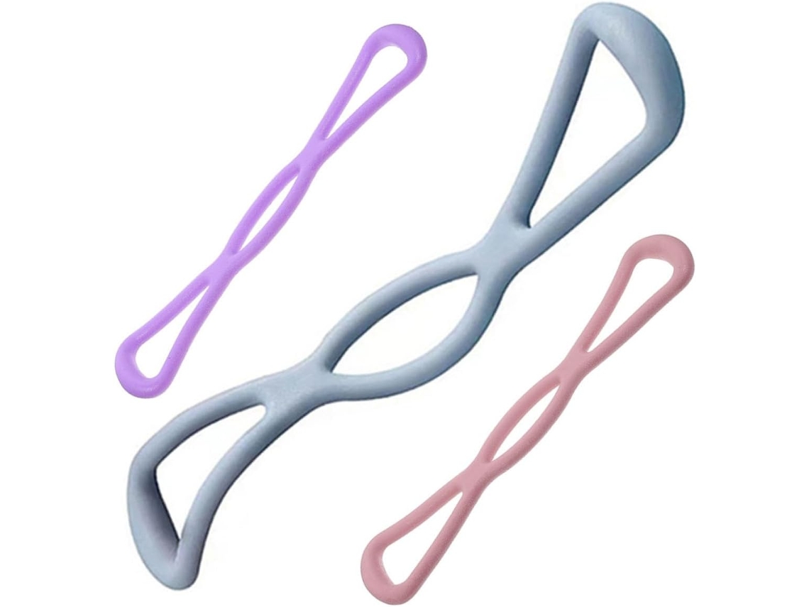Conjunto De 3 Faixas Resistência Para Ioga Homoyoyo, Alta Elasticidade E Extra Forte, Alongamento Corporal