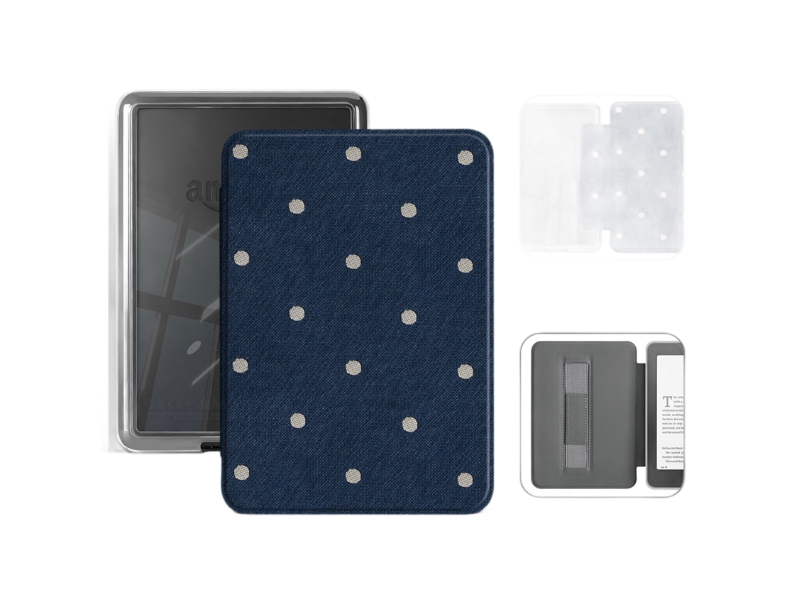Capa Protetora De E Reader Para Kindle Colorsoft 7 Polegadas (manchas Azul)