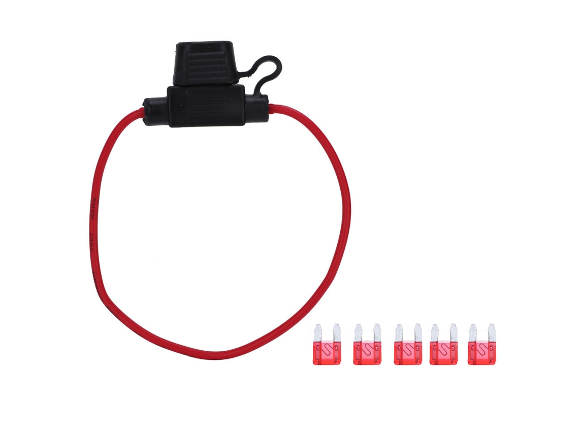Porta Fusíveis em Linha 5 Peças 10a Atc/ato