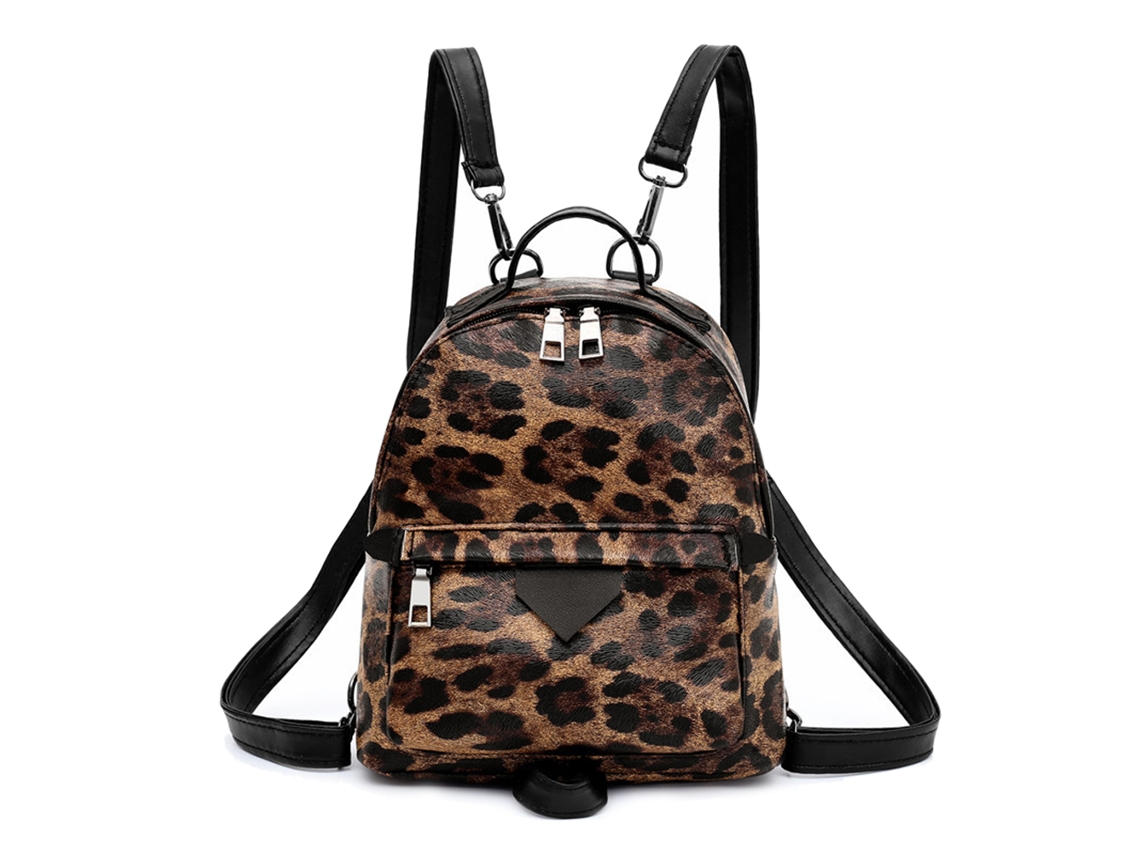 Mini Mochila De Couro Transversal