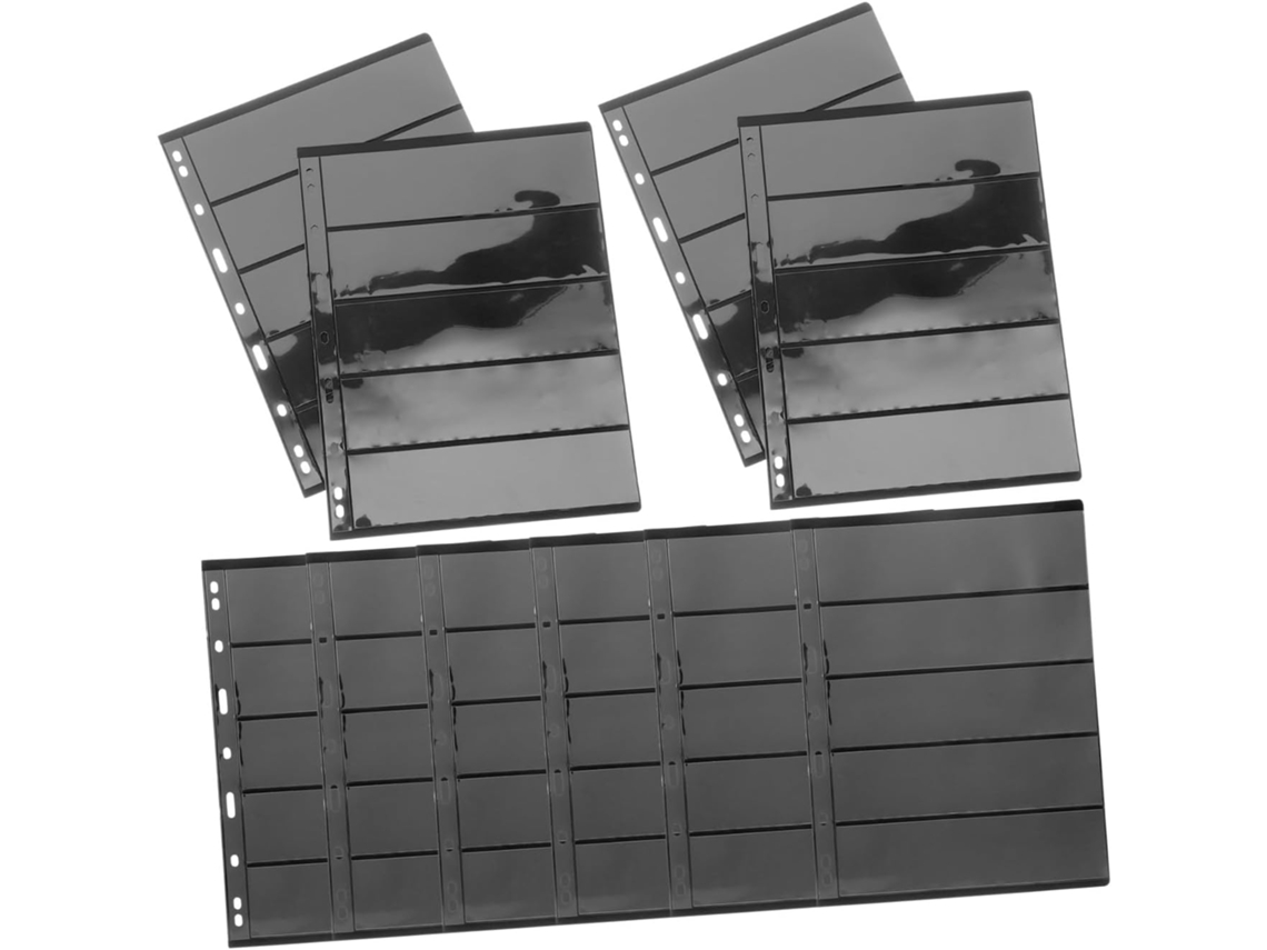 Sosoport Álbum De Coleção De Timbres Noir 10 Feuilles Mobiles Pet Réutilisables Para Garçon Et Filles